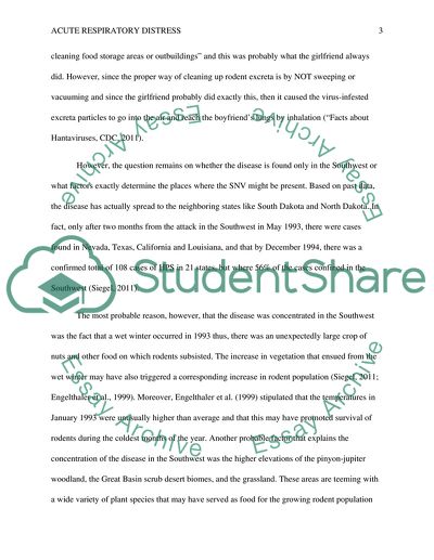 Acute Respiratory Distress Case Study