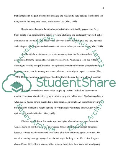 Eyewitness Testimonies