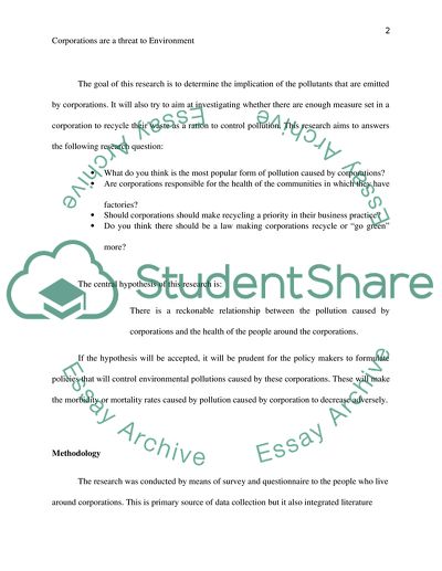 Corporations are a threat to environment