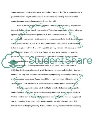 China, Asia and Globalization