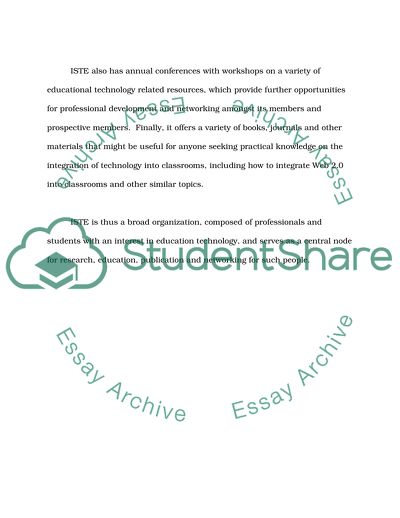 International Society for Technology in Education