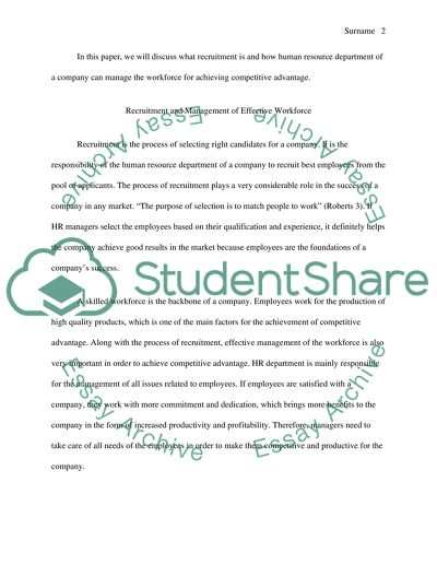 HR management , managing people for competitive advantage