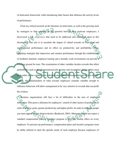 Reward and Performance