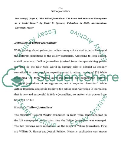 Yellow Journalism: Puncturing the Myths, Defining the Legacies