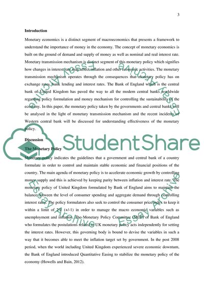 Monetary Mechanism and Western Banks