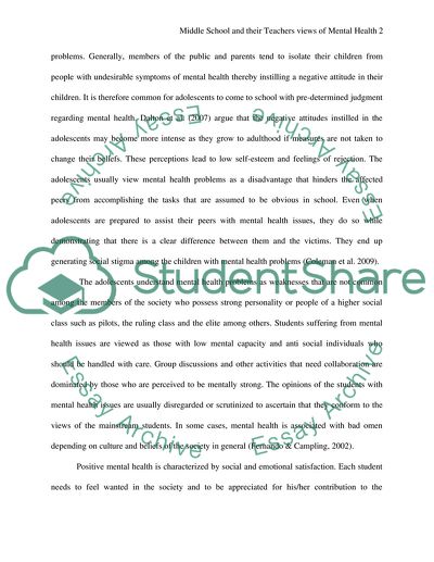 How Middle School Teachers Deal With Mental Health Concerns