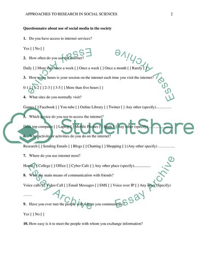 Approaches to Research in Social Sciences