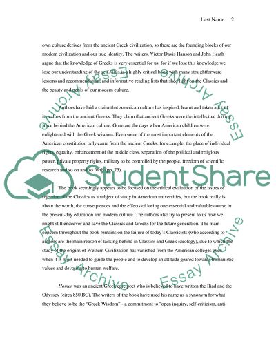 The Analysis of the Who Killed Homer