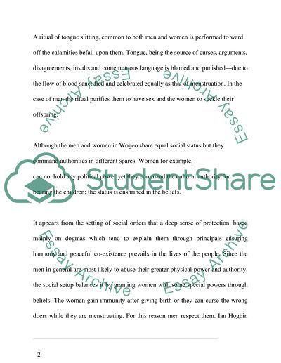 The Island of Menstruating Men by Ian Hogbin