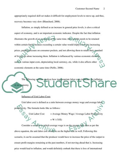 How Inappropriate General Wage Levels and Wage Inflation Can Cause Increased Unemployment