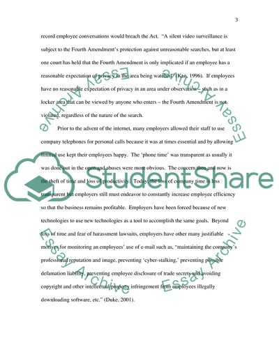 Employee Privacy Rights in the Workplace