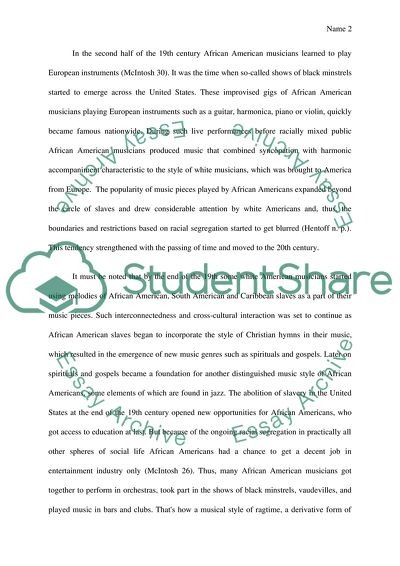 Effect of Jazz on Race Relations in the 20th Century