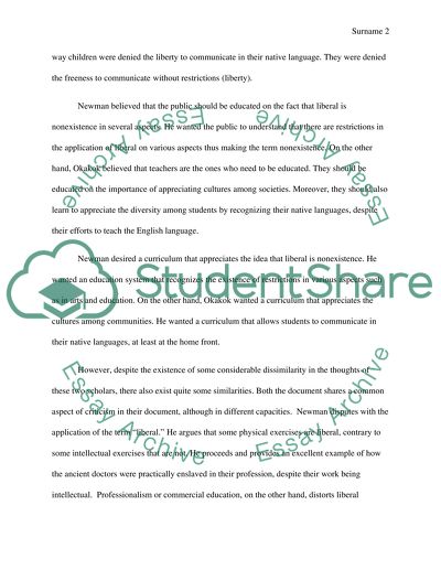 The Concept of Liberty in Works by John Newman and Kisautaq Okakok