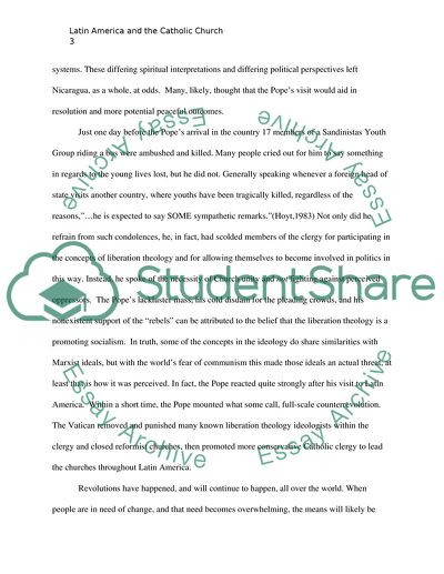 Latin America and the Catholic Church