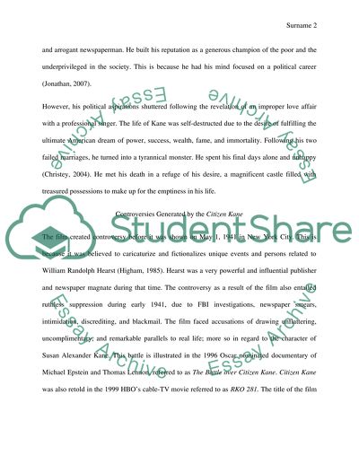 The Explanation for the Dying Words of Charles Foster Kane in the Film