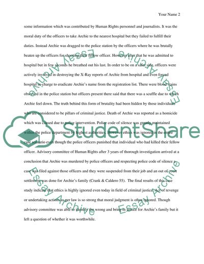 Legal Case on Ethics