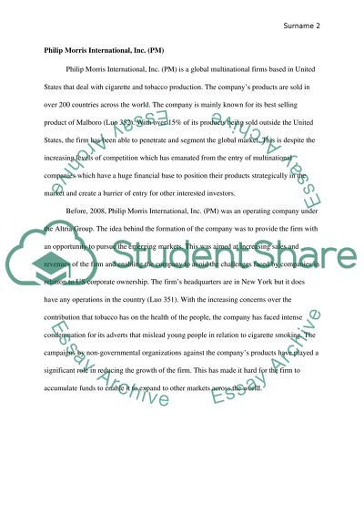 Altria Group Inc. (MO) and Philip Morris International, Inc. (PM)