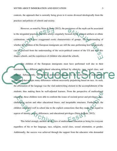 Myths about Immigration and Education