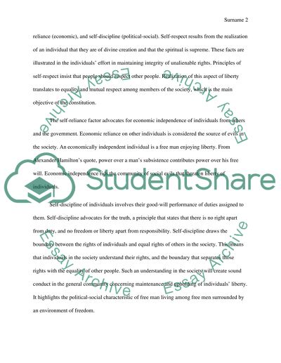 How does the Constitution establish and maintain a culture of liberty