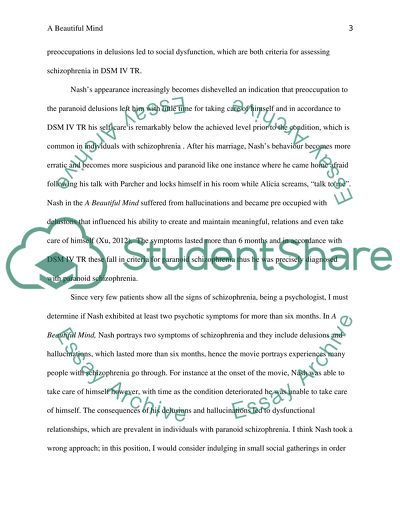 Analysis of the Film a Beautiful Mind