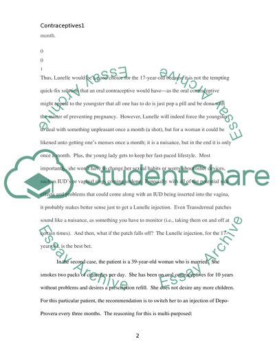 Hormonal Contraceptives in Women