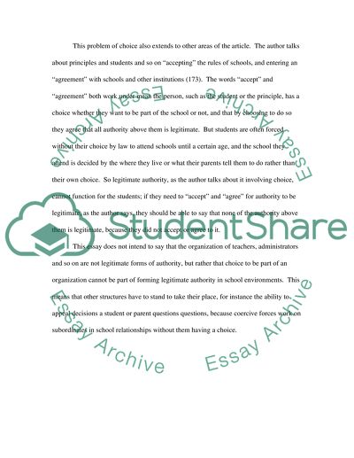 Legitimate authority