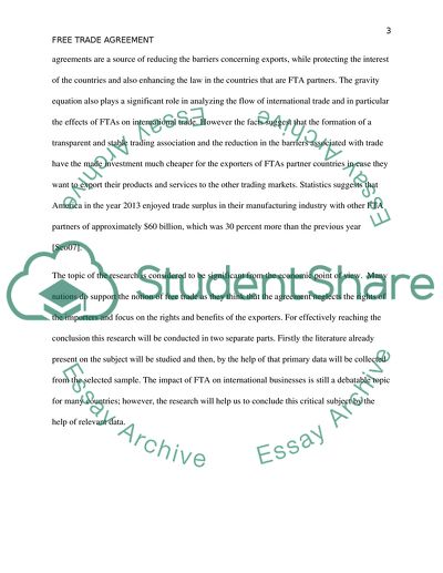 International trade( to be specified)