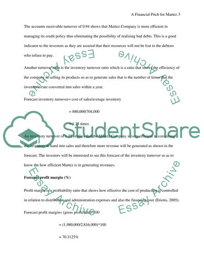 A Financial Pitch for Martez