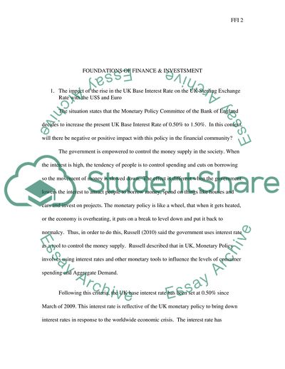 Foundations of Finance and Investment