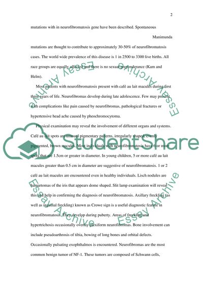 Plexiform neurofibromatosis