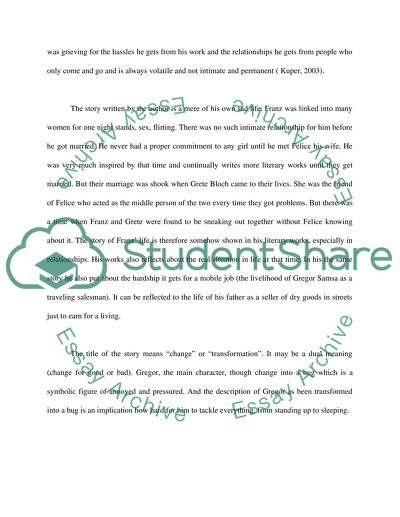 Change and Transformation in the Metamorphosis