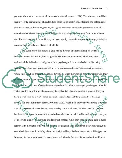 Domestic violence and risk assessment frameworks (Bachelor social work Australia)