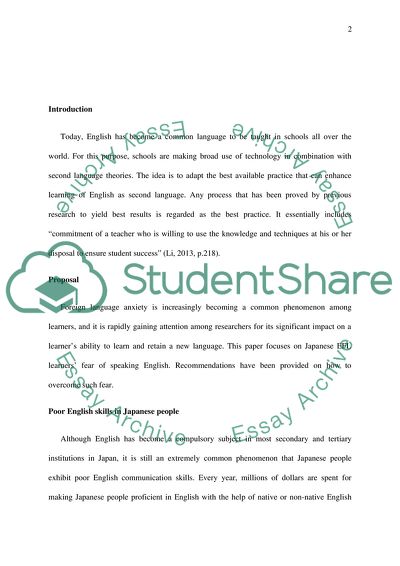 Poor English Skills in Japanese People