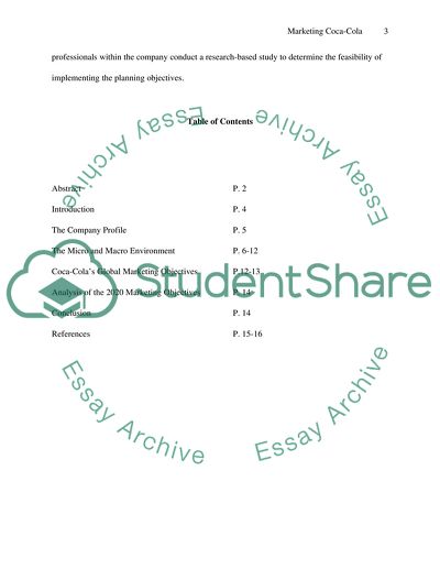 An Analysis of Coca-Colas Marketing Strategy