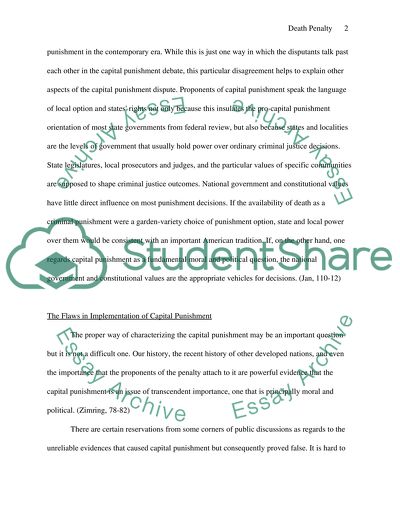 Is capital punishment still a relevant form of punishment in todays society