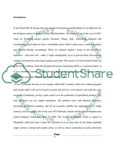 Policy of European Community