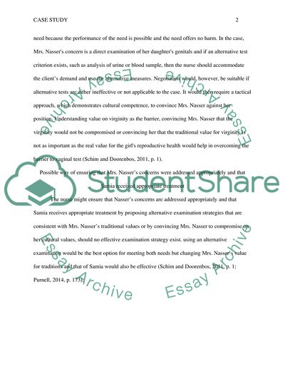 Case Study Based On Arab Culture