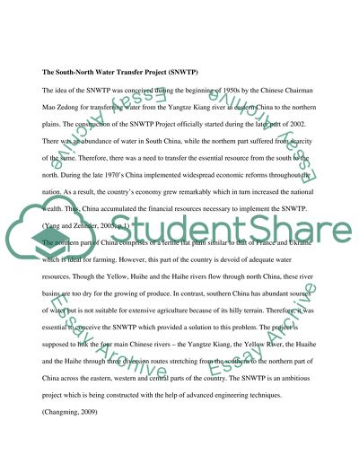 Global Water Resources Development