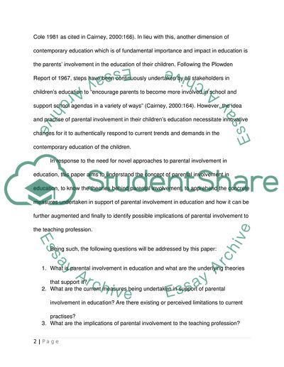 The Implications of Parental Involvement to the Teaching Process