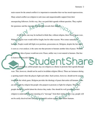 Religion and War in the New Testament