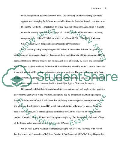 Financial Future Of British Petroleum