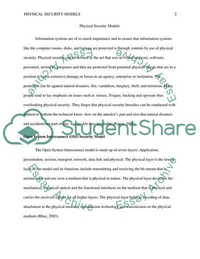 The Committee of National Security Services Model