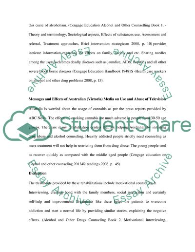 Alcohol & other drug counselling