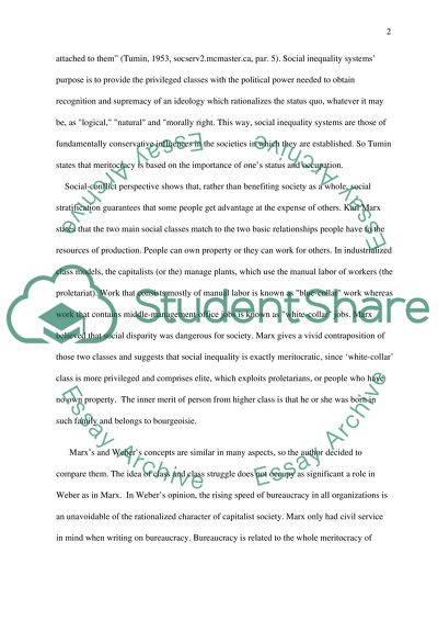 Is social inequality meritocratic