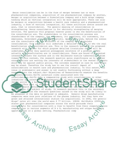 Health Care and Pharmaceutical Industry