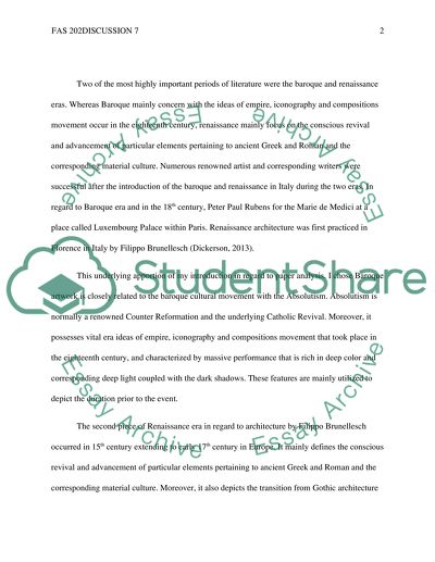 Highly Important Periods of Literature