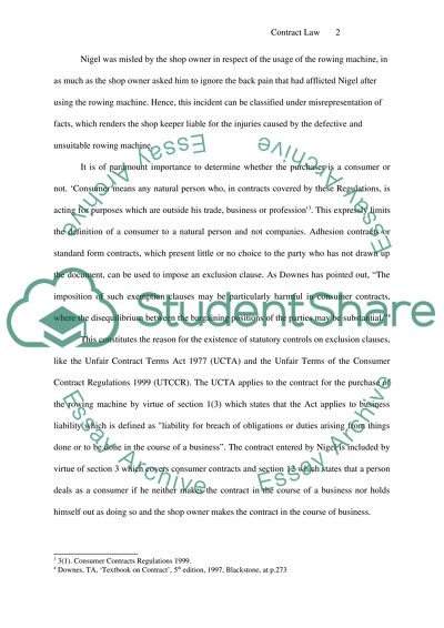 Analysis of the Clauses of the Sales Note