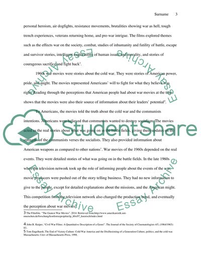 The difference between how we viewed war movies in 60s and war movies in 70s