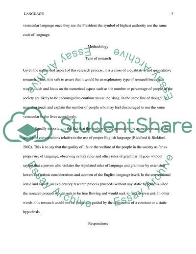 The Use of African American Vernacular