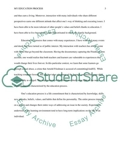 My Education Process